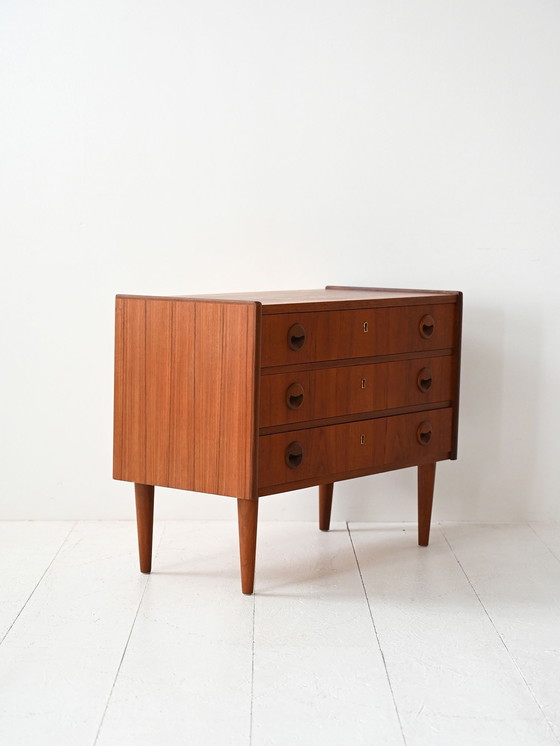 Image 1 of 1950s/60s Scandinavian Teak Chest of Drawers