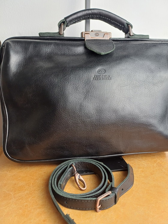 Zgan Medium Werktas Clippersluiting Zwart Fred de la Bretoniere – Laptoptassen, Calfskin (photo 3 of 10)