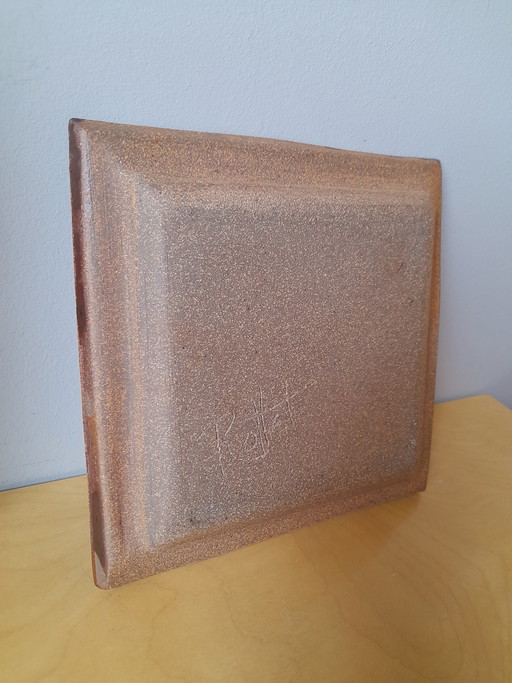 P. Rollet Glasierte Keramik-Schmuckschale