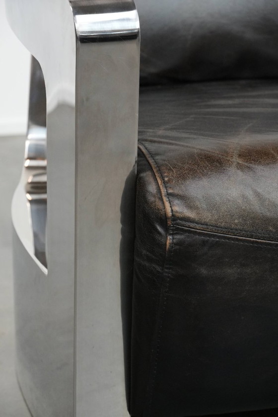 Image 1 of Design Aviator Sessel mit Aluminiumrahmen