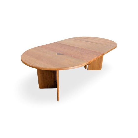Image 1 of Søren Nissen Ebbe Gehl dining table Seltz noble beech France 1980