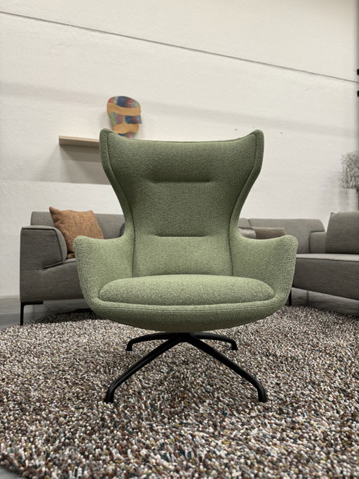 EYYE Puuro Relax armchair green fabric