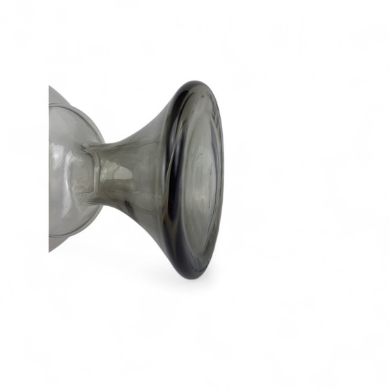 Image 1 of Regenhütte vaas gerookt glas bokaal vaas Mid Century toermalijn