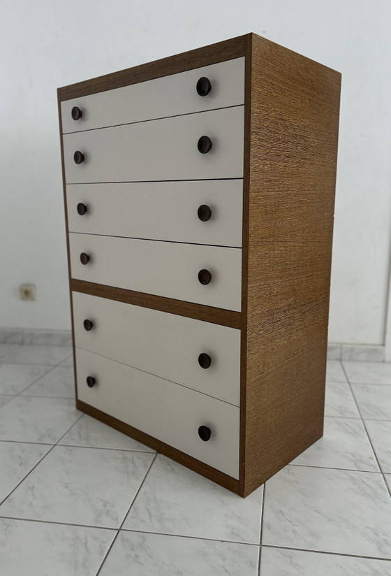Image 1 of Vintage ladekast wenge hout 6 lades