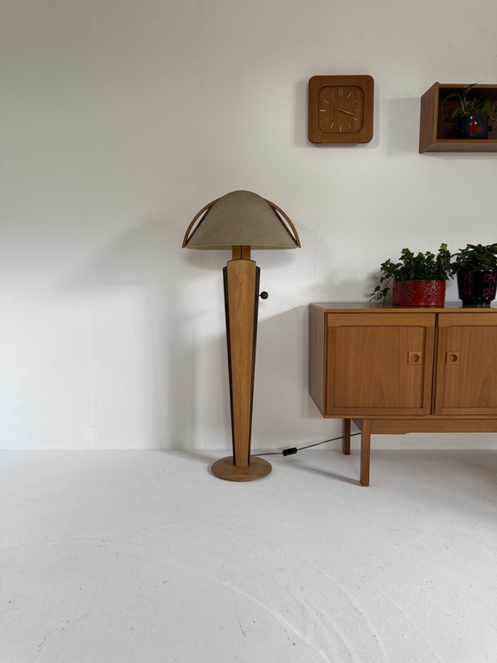 Image 1 of Vintage adjustable alder floor lamp, Domus ‘80