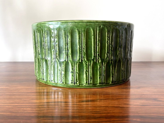 Image 1 of Pied de sapin de Noël vintage rétro vert en céramique Jasba Germany