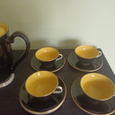 Belle vaisselle de bistro Art Déco – Digoin & Sarreguemines – Années 1930-1950