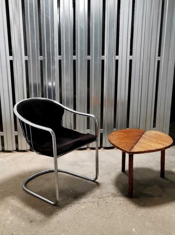 Image 1 of Gastone Rinaldi voor Fasem Italy eetkamerstoelen, jaren 80