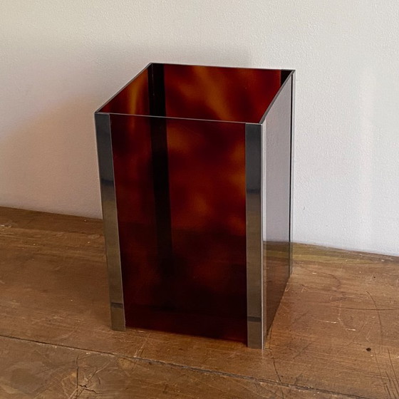 Image 1 of Plexiglas basket by Michel Dumas. 1970. Space age.
