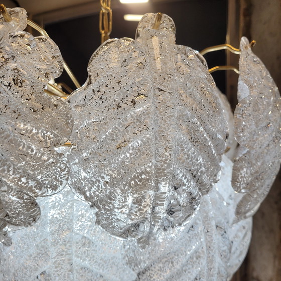 Image 1 of Lámpara de Techo / Chandelier, Mazzega, Cristal de Murano y Metal, 60’-70’s – Italia