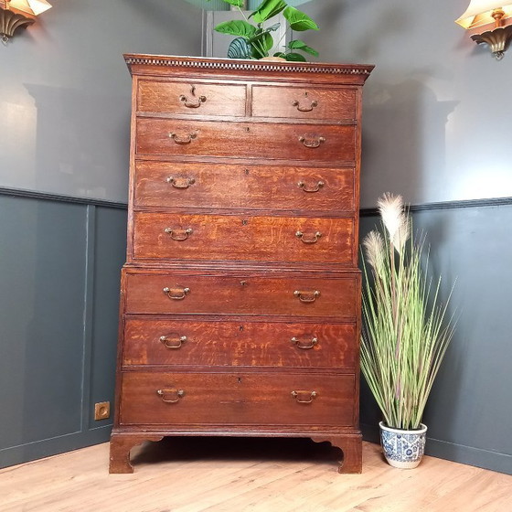 Image 1 of George III chest on chest ladekast uit 1830