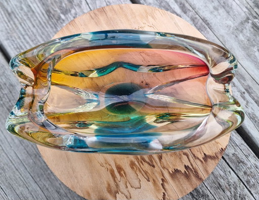 Retro crystal glass object 1960' Josef Rozinek