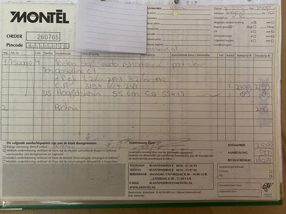 Image 1 of Canapé d'angle Montel Tristan en tissu marron