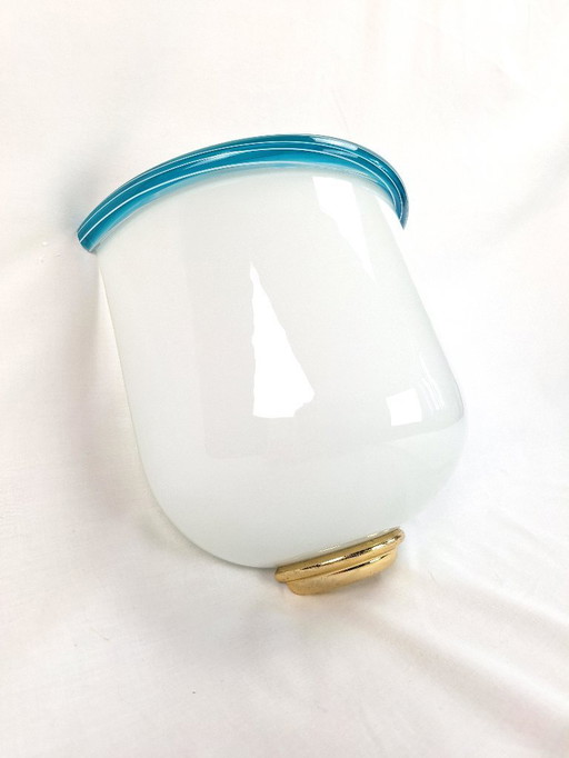 Lampada da parete in vetro di Murano soffiato a mano in stile Art Déco