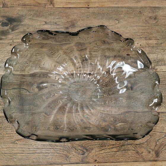 Image 1 of Grand bol en verre de style italien, coupe à fruits, bol de service en verre