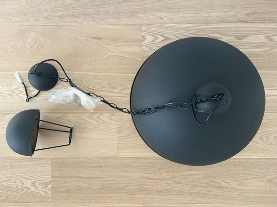 Zwarte hanglamp met gouden binnenkant, Steinhauer, Hanglampen, Metaal, Modern (foto 3 van 5)