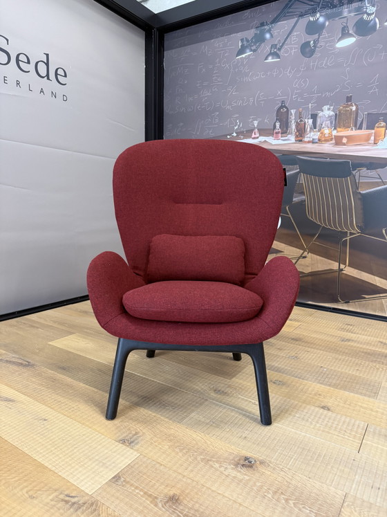 Sillón Rolf Benz 594 de tela roja – Sillones, Wool (photo 3 of 8)