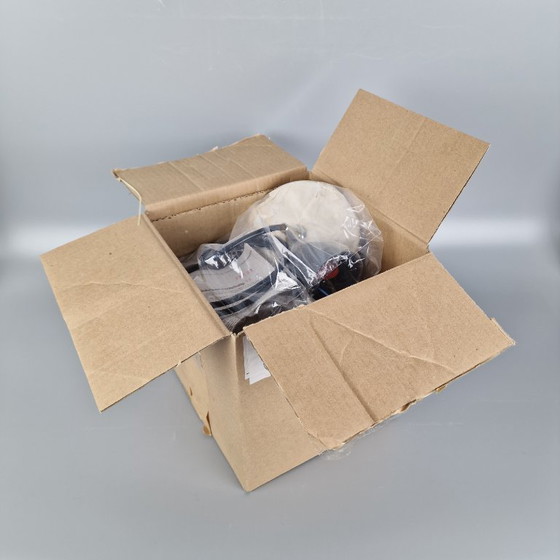 Image 1 of Vintage Space Age pendant lamp - Peill & Putzler "Wave" / "Futura" - 1970s Germany - Glass and Metal - Ø 22 cm. Space Age Design