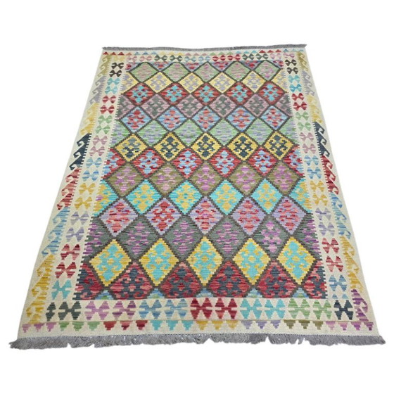 Kilim Maimana Estilo Antiguo 190x272cm – Alfombras, Wool (photo 2 of 5)