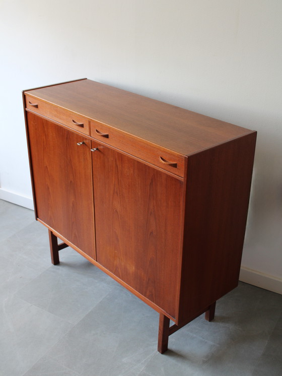 Image 1 of Vintage Swedish teak wall cabinet by Ulferts Tibro