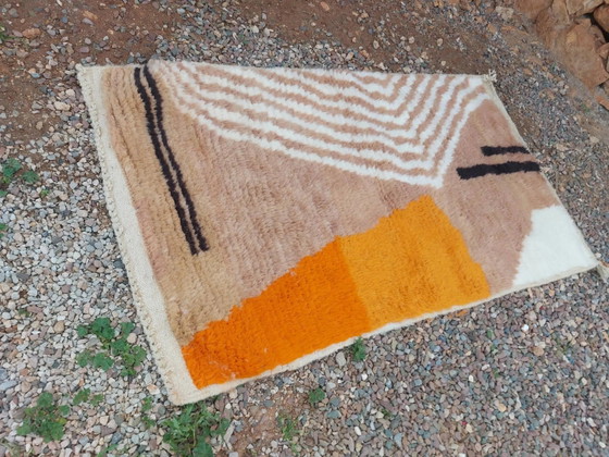 Tappeto in lana marocchino fatto a mano, 250cm x 150cm, pezzo unico. – Tappeti, Wool (photo 6 of 9)
