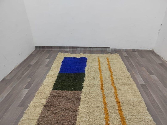 Handgemaakt vloerkleed van puur wol, traditioneel vakmanschap, afmeting 150/350 cm – Aime Té (photo 7 of 9)