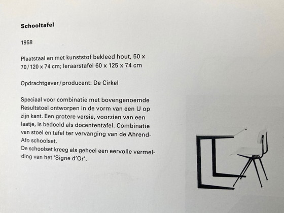 Image 1 of Friso Kramer 'Result' school desk + 'Result' chair