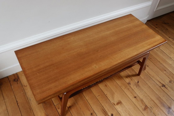 Vintage Scandinavische teakhouten Salontafel Hovmand Olsen, 1960, mogens kod, Bruin, Scandinavian (foto 3 van 7)