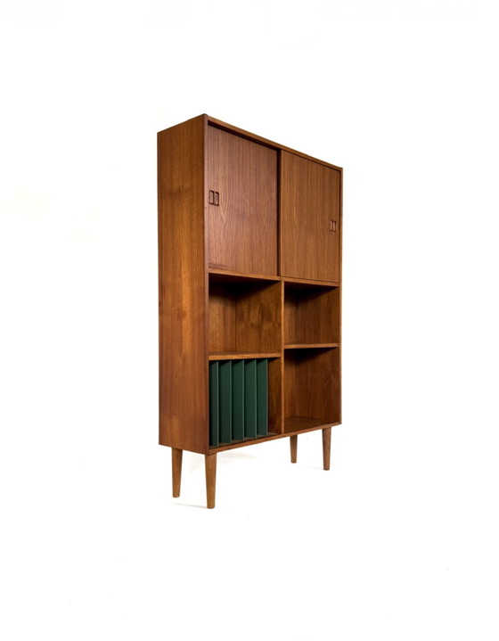 Vintage Danish Teak LP Cabinet '60s – High Boards, Wood (photo 10 of 10)