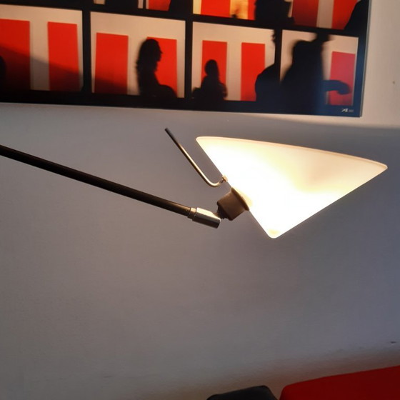 Image 1 of Lampada da terra a braccio singolo regolabile Pola Design Amstelveen, stile Memphis