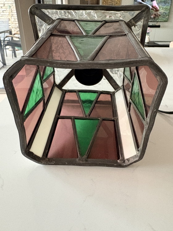 Lampada a sospensione vintage in stile Tiffany - Vetro colorato – Lampade a sospensione, Glass, Metal (photo 4 of 5)