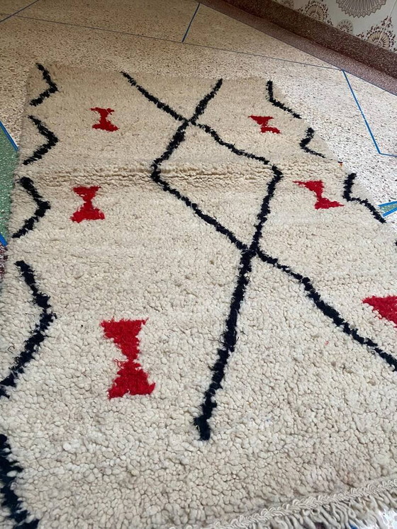 Marokkaans Berber vloerkleed gedecoreerd 250cmx150cm – Vloerkleden en tapijten, Wool, Bohemian (photo 9 of 10)