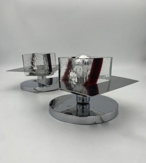 pair of wall lamps attributed to Esperia