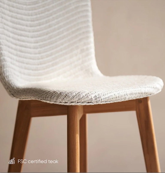 Image 1 of Sillas de comedor (6) Lily Pure White - Teca + Lloyd Loom