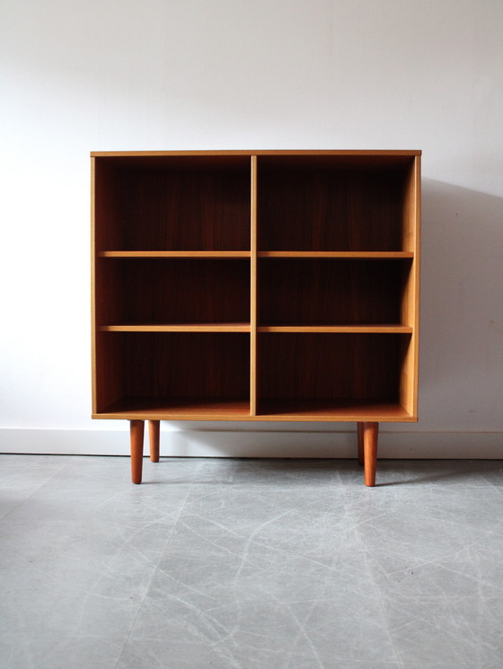 Image 1 of Vintage Danish deep bookcase by Denka Møbler