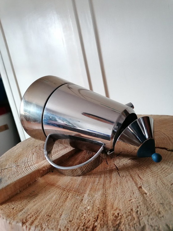 Diseño Postmoderno Italiano: Guido Bergna 'Mia' Caffettiera (Inox 18/10) – Años 90 – Accesorios de cocina (photo 2 of 16)