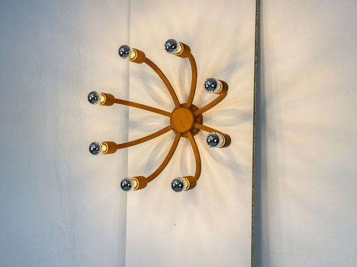 Lampada da parete a 8 bracci di Domus Leuchten, anni '60