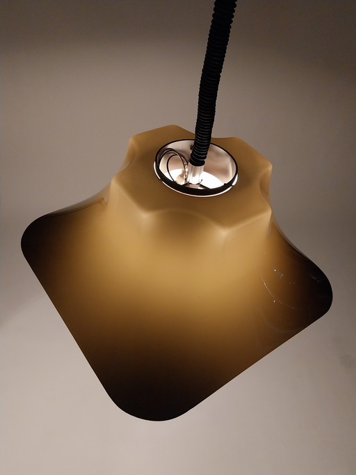 Vintage Pendant Lamp - Retro Brown Design - 1970s