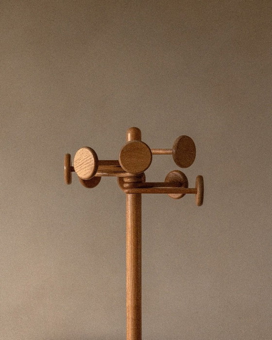 Image 1 of Appendiabiti vintage di Hank Loewenstein – appendiabiti di design in legno, anni '70