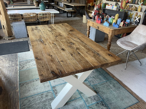 Image 1 of Rustic oak dining table. €795.00