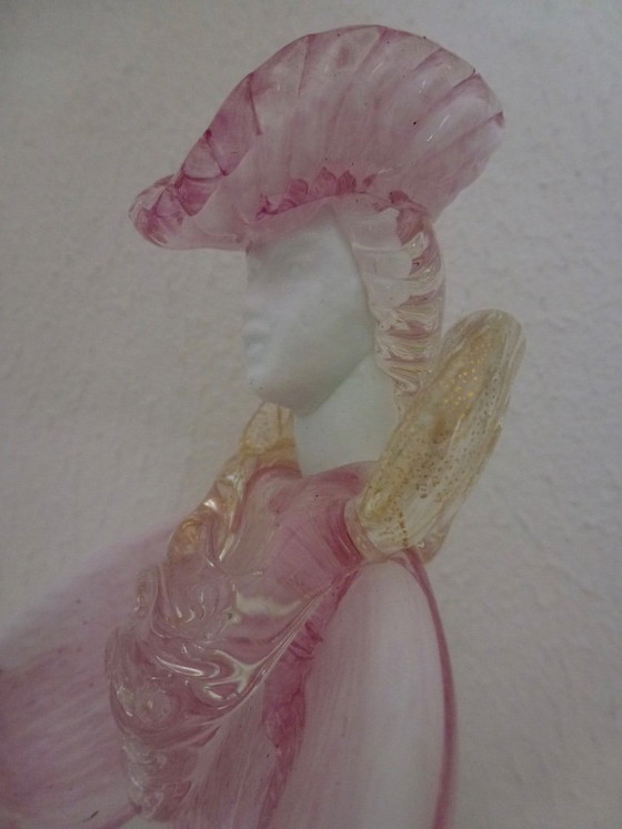 Image 1 of Vintage Murano glass by Barovier & Toso dancer, Goldoniano of Dandy.