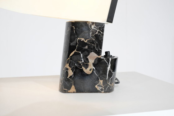 Image 1 of Lampe de table en marbre pour Stilnovo, Italie, années 1970s.