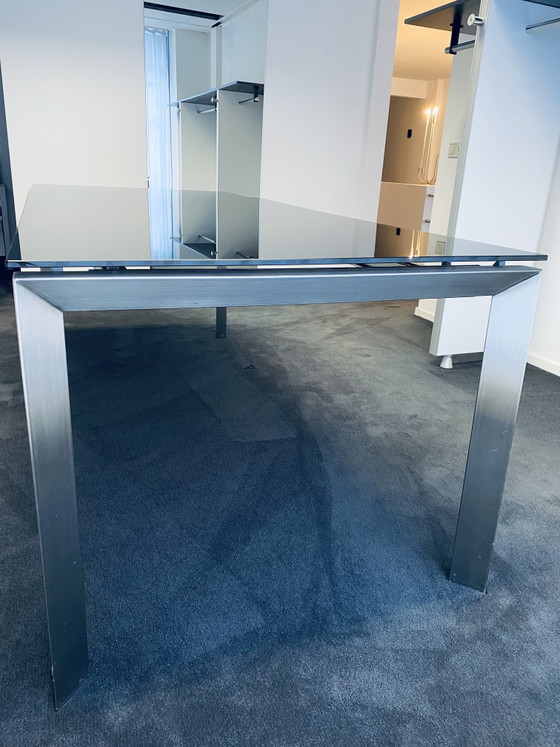 Eettafel Glas/Rvs Onderstel – Dining tables (photo 2 of 5)