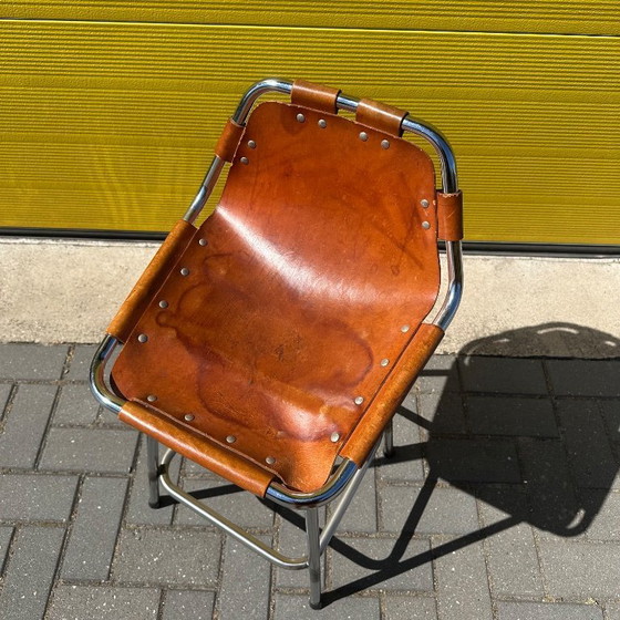 Image 1 of Vintage Les Arcs bar stool - Charlotte Perriand