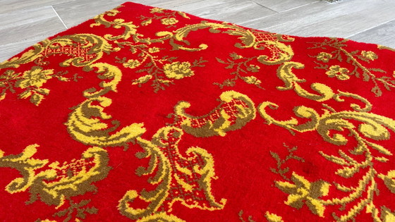 Image 1 of Tapis Vintage Façon Tapisserie 100% Laine - 142x89 cm