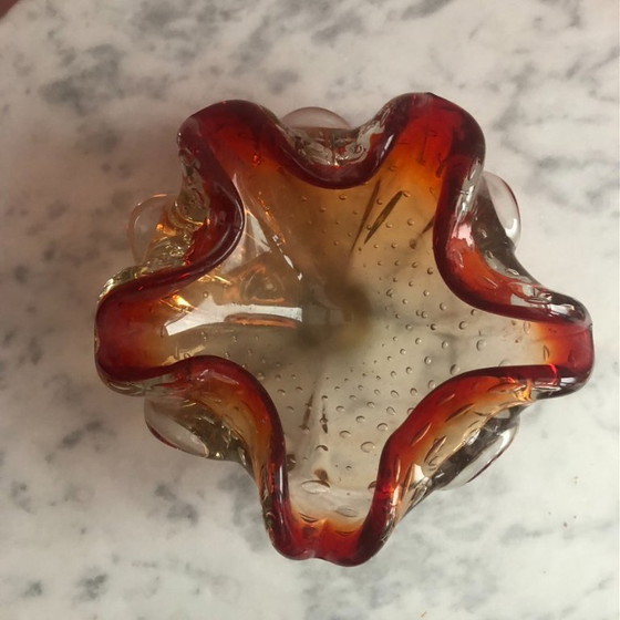 Image 1 of Schmucktablett aus Blasenglas aus den Fünfzigern