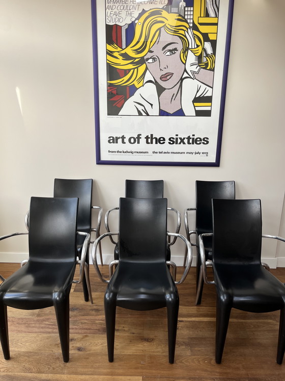Image 1 of 6x Vitra Louis 20 eetkamerstoelen door Philippe Starck