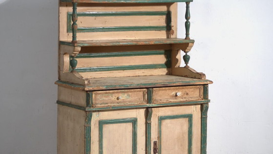 Mobile da cucina in pino con due ante e ripiani – Europa Centrale, circa 1910 – Armadi, Scandinavian (photo 3 of 40)