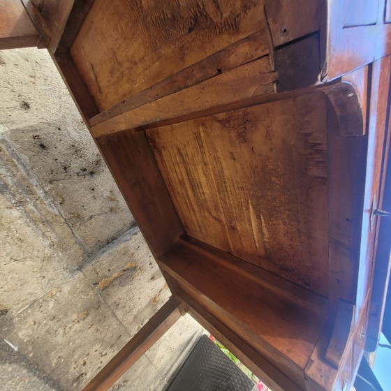 Image 1 of Bureau / Escritorio Bonheur du jour, caoba y cuero, Directorio, p. s. XIX - Francia