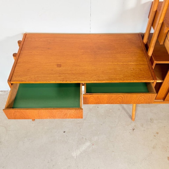 Image 1 of Parete attrezzata vintage modulare con scrivania • Frantisek Jirák